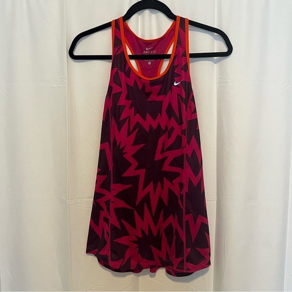 Nike Dri-Fit Racerback Tank Top Size Large Pink Athletic Running Workout Shirt - Picture 7 of 7